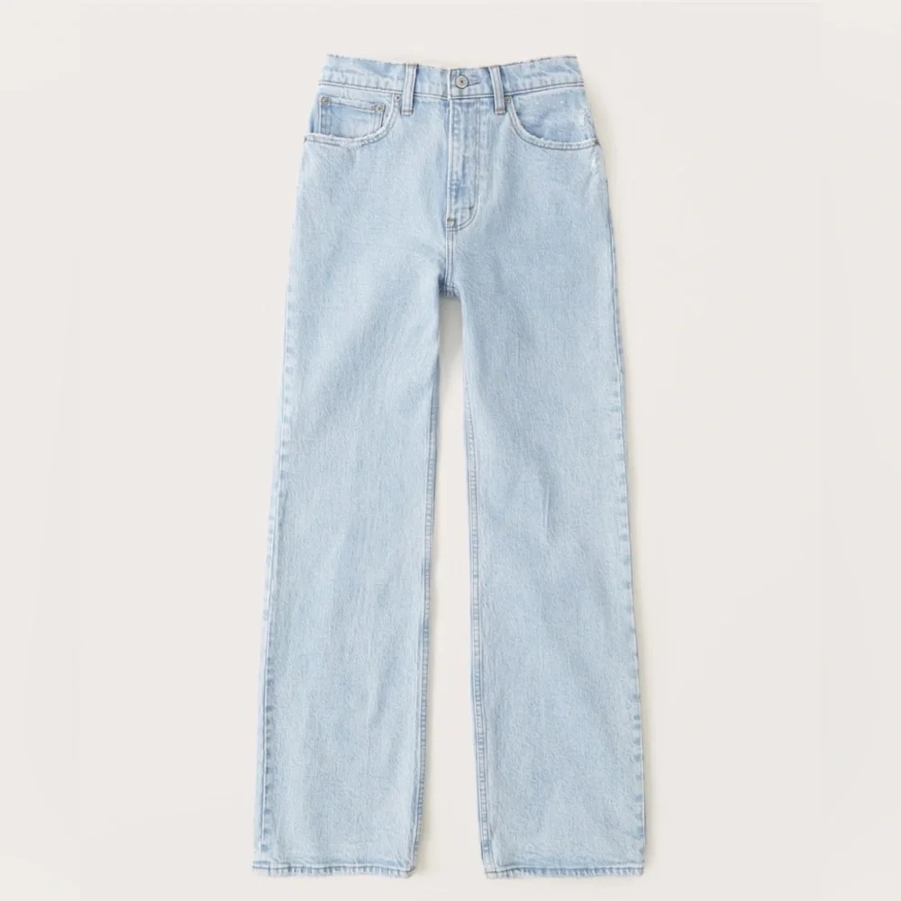Abercrombie High Rise 90s Relaxed Jean xshort size 24 - Picture 1 of 7